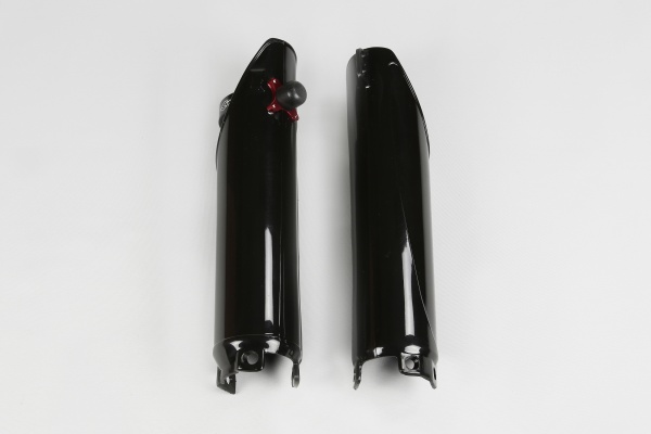 Fork Slider Protector + Quick Starter black for Honda CR 125 R 2T - CR 250 R 2T - CRF 250 R - CRF 450 R
